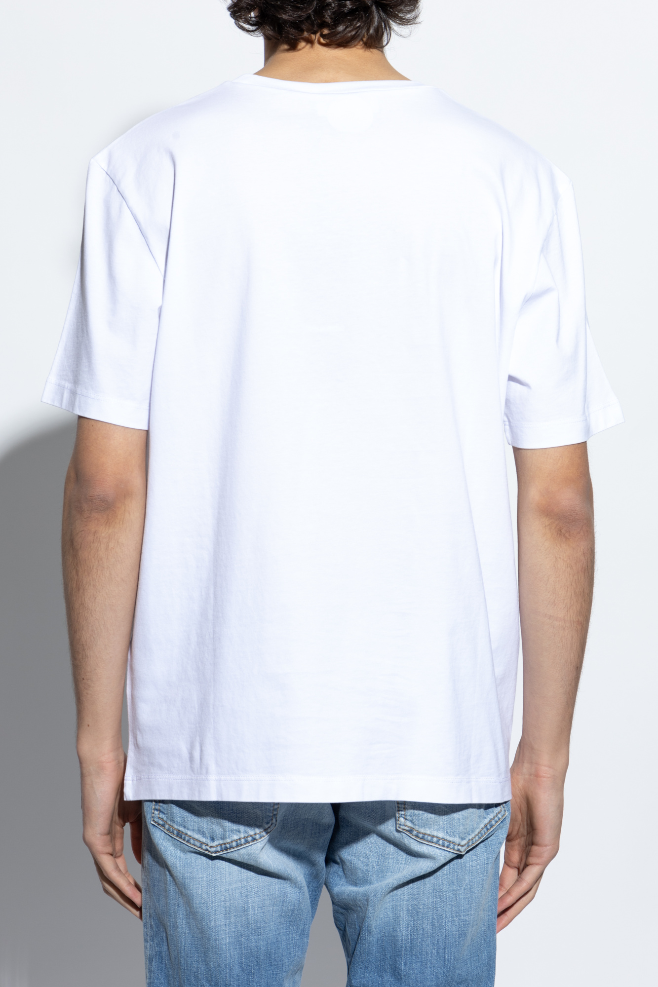 Tシャツ・カットソー DSQUARED2 Men T-shirt White S74GD1445D20020 100 Dsquared2 men's cotton T-shirt with logo patch